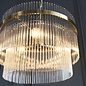 Delano - Art Deco Glass Rod Chandelier Pendant Light