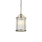 Monty - Ribbed Glass Brass Lantern Pendant Light