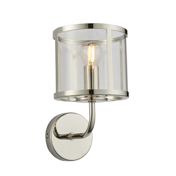 Hopton - Classic Wall Light - Nickel