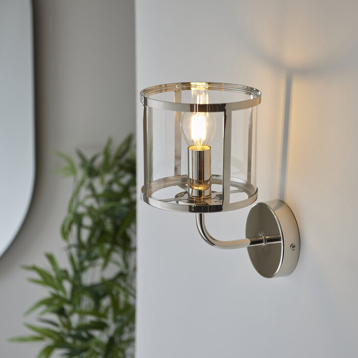 Hopton - Classic Wall Light - Nickel