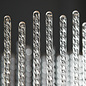 Raine - Glass Rod & Chrome Linear LED Pendant