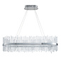 Raine - Glass Rod & Chrome Linear LED Pendant