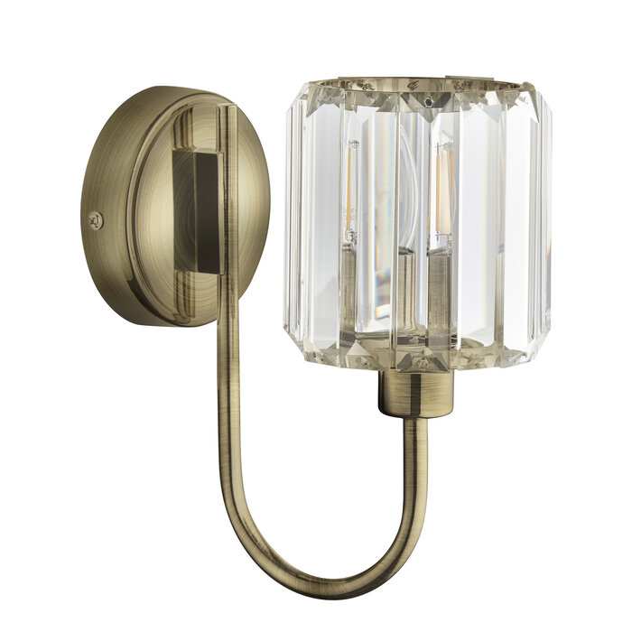 Berenice - Brass & Glass Wall Light