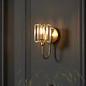 Berenice - Brass & Glass Wall Light