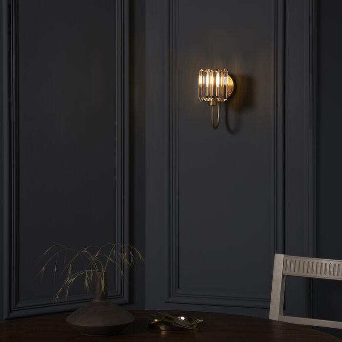 Berenice - Brass & Glass Wall Light