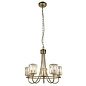 Berenice - Brass and Glass 5lt Pendant