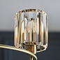 Berenice - Brass and Glass 3lt Semi Flush Ceiling Light