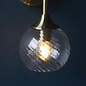 Allegra - Glass Wall Light - Antique Brass