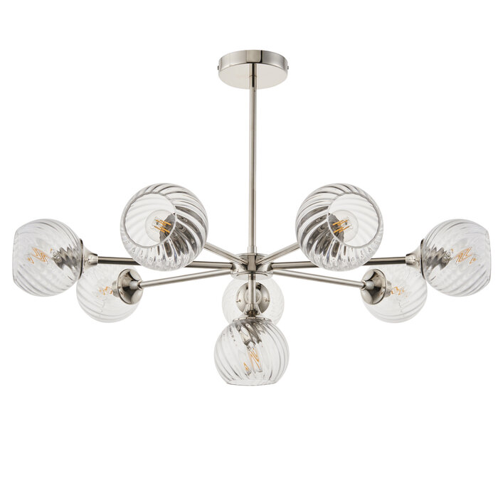 Allegra - 8 Light Pendant - Nickel