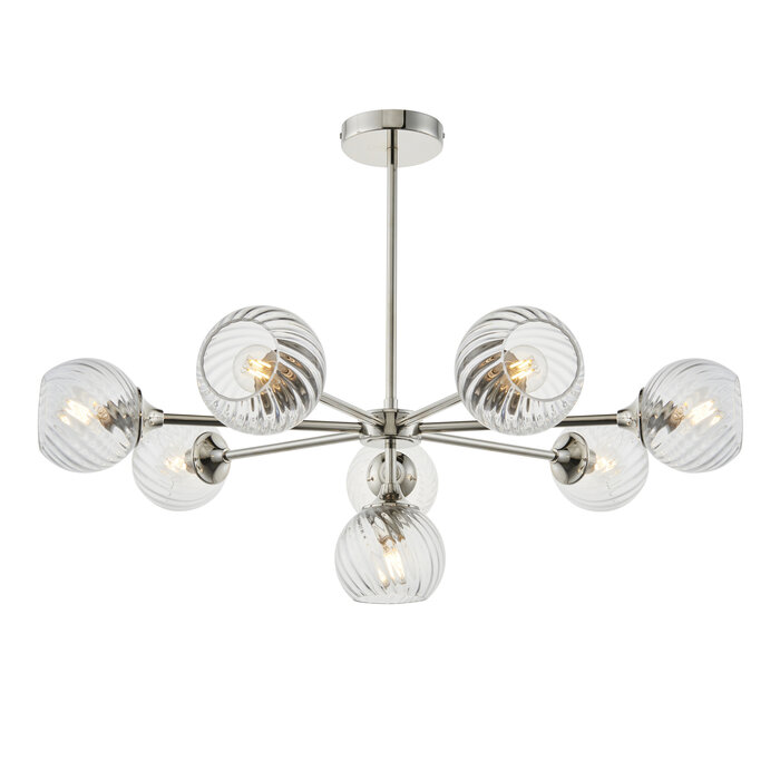 Allegra - 8 Light Pendant - Nickel