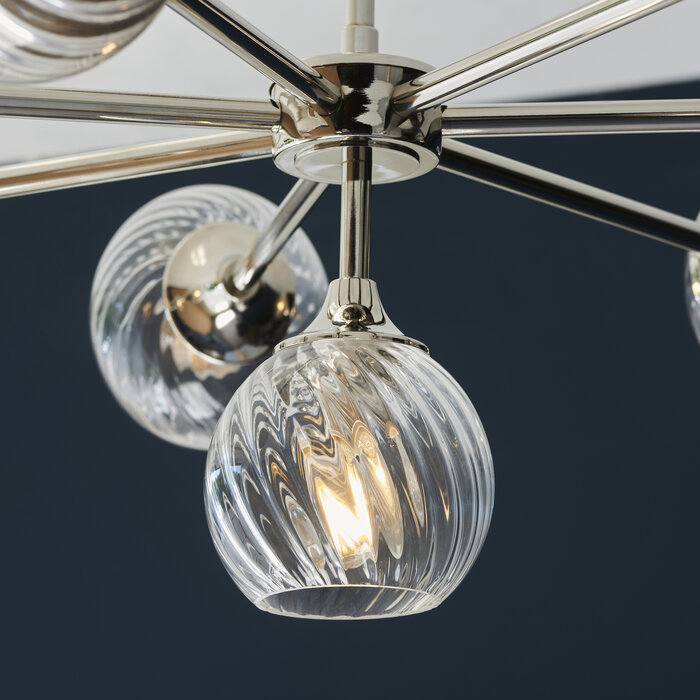 Allegra - 8 Light Pendant - Nickel