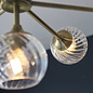 Allegra - Glass and Brass Sputnik Feature Pendant