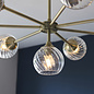 Allegra - Glass and Brass Sputnik Feature Pendant