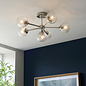 Allegra  - 6 Light Semi Flush Ceiling Light - Nickel