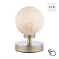 Globe - Touch Table Lamp Antique Brass & Confetti Glass