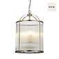 Monty - Ribbed Glass Lantern - 4lt Pendant