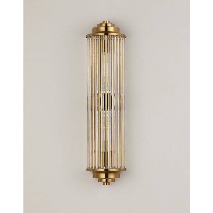 Tai - Two Light Wall Light with Glass Rods - Gold