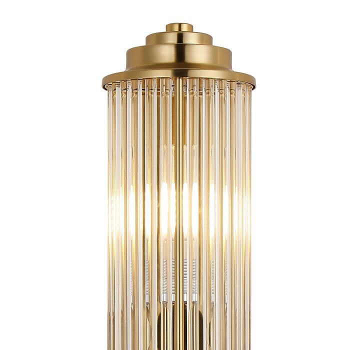 Tai - Two Light Wall Light with Glass Rods - Gold