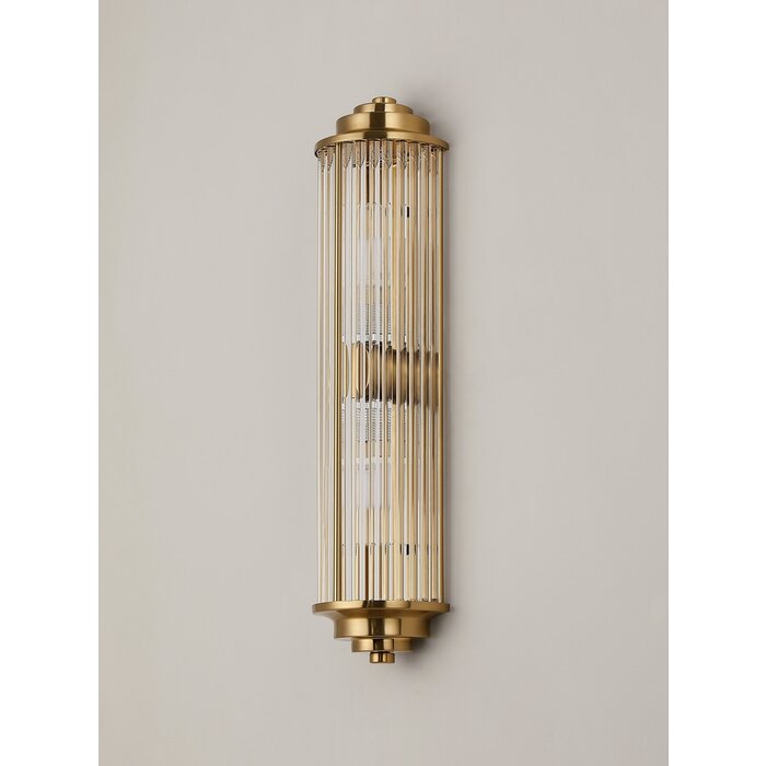 Tai - Two Light Wall Light with Glass Rods - Gold