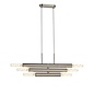 Dallas - 6 Light Horizontal Adjustable Pendant - Satin Nickel