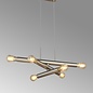 Dallas - 6 Light Horizontal Adjustable Pendant - Satin Nickel