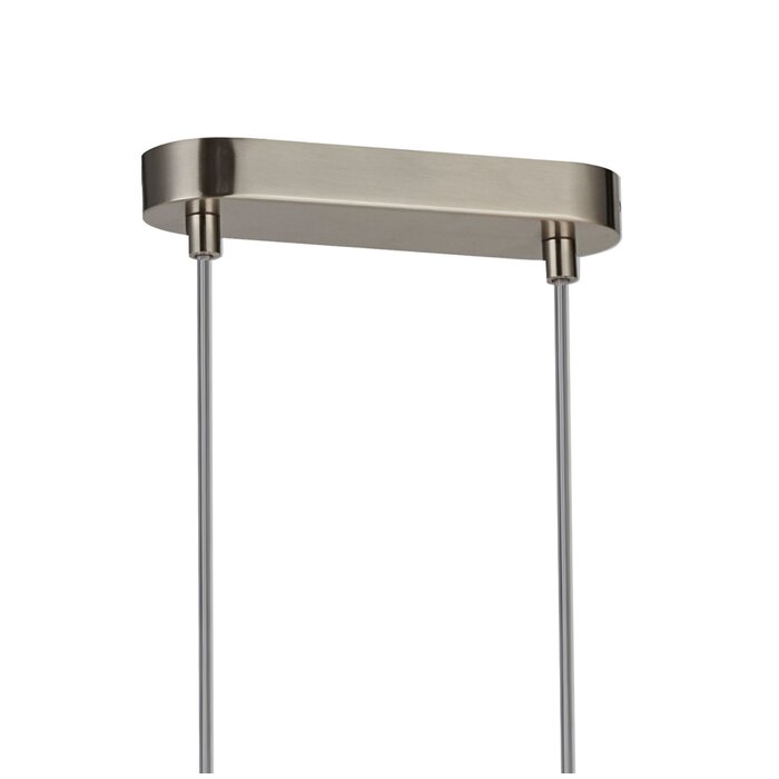 Dallas - 6 Light Horizontal Adjustable Pendant - Satin Nickel