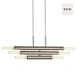 Dallas - 6 Light Horizontal Adjustable Pendant - Satin Nickel