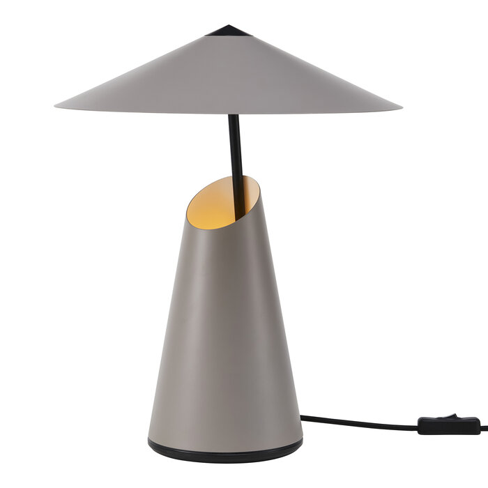 Taid - Scandi Conical Table Lamp - Brown