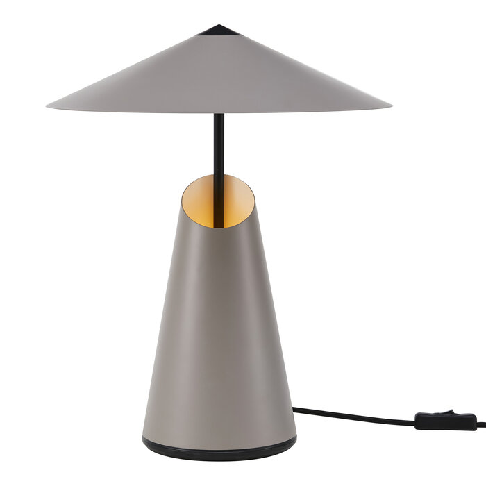 Taid - Scandi Conical Table Lamp - Brown