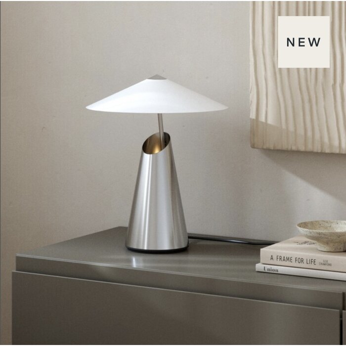 Sina - 3 Stage Touch Table Lamp - Brushed Brass and Vintage White