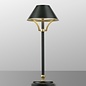 Ella - Cordless Rechargeable Portable Table Lamp - Dark Green & Gold