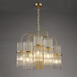 Nolly - 9 Light Brass & Glass Statement Chandelier Pendant