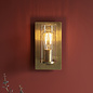 Malton - Luxury Hammered Brass Industrial Wall Light