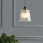 Callaghan - Brass and Ribbed Glass Pendant - Laura Ashley