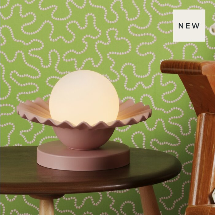 Pop - Strawberry Shell Touch Table Lamp & Opal Shade - David Hunt