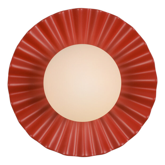 Pop - Strawberry Red Wall Light - Bespoke Finish & Opal Shade - David Hunt