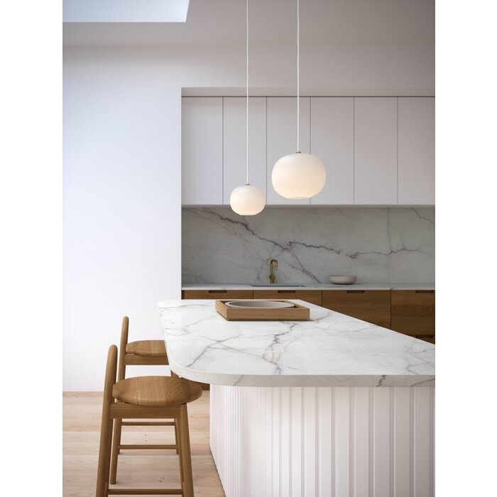 Navone - White Globe Scandi Pendant - Small