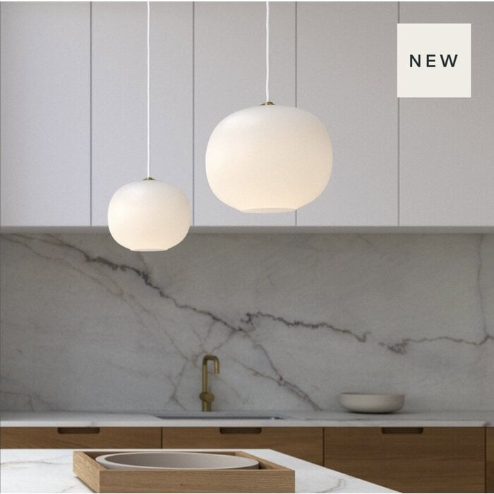 Navone - White Globe Scandi Pendant - Small