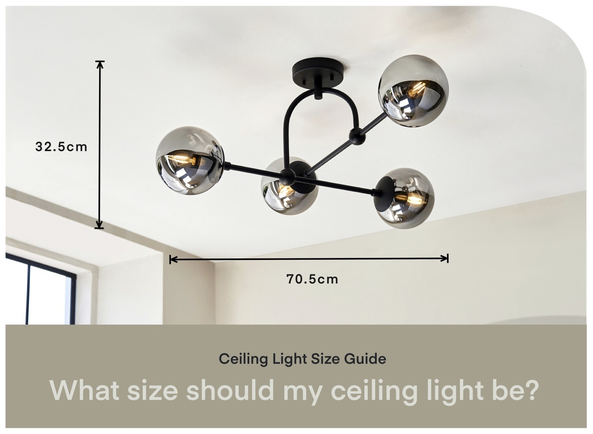 What size should my ceiling light be? Ceiling Light Size Guide