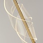 Sai - Gold Twisting Modern LED Floor Lamp with Ribbon Diffuser