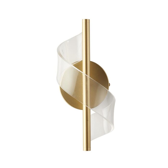 Sai - Modern Gold Twisting LED Ribbon Wall Light