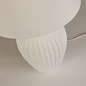 Mia - Pleated Ceramic Dual Light Source Table Lamp with Shade