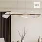 Sai - Modern Gold LED Sculptural Ribbon Diffuser Bar Pendant