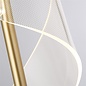 Sai - Modern Gold LED Sculptural Ribbon Diffuser Bar Pendant