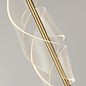 Sai - Gold Twisting Modern LED Floor Lamp with Ribbon Diffuser
