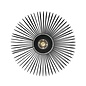 August - Scandi Black Wire Flush Low Ceiling Feature Light