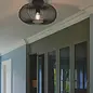 August - Scandi Black Wire Flush Low Ceiling Feature Light