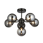 Carso - Modern Smoked Glass Feature Low Ceiling Light