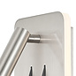 Kaye - Two Light Minimalist LED Reading Wall Light - Square -  Satin Nickel