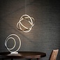 Etta - Modern LED Crystal Rings - Feature Pendant - Matt Nickel